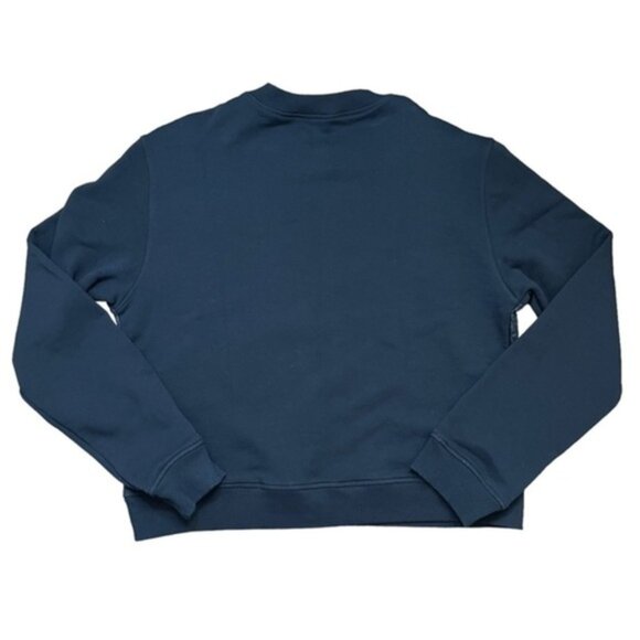 Love Moschino Quilted Pullover Sweatshirt in Black Women Size 8 - Picture 2 of 7